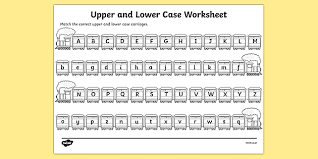 These printable alphabet matching worksheet is great for preschool, kindergarten, and first grade. Upper Case And Lower Case Letters Matching Worksheet