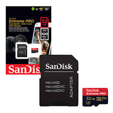 Thẻ nhớ microSDHC Sandisk Extreme Pro A1 32GB 667X V30 UHS-I U3 100MB/s  (Đen) Hàng Chính Hãng - Thẻ Nhớ Điện Thoại Thương hiệu SanDisk