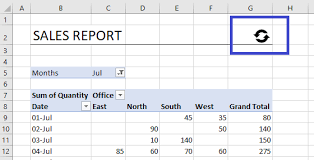 a refresh all on in excel