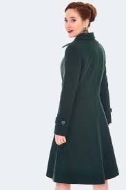 Double Ted Green Pea Coat