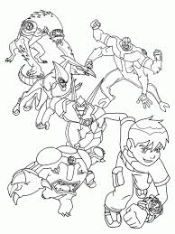 Print coloring page download pdf. Ben Ten Spider Monkey Coloring Home