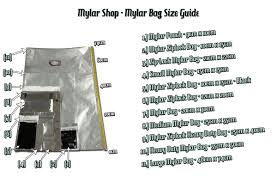 The Mylar Shop Mylar Bag Size Guide Mylar Shop