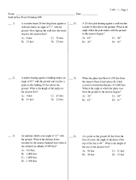 Get children to work in partners with one child choosing one of the 8 possible times and the other. Sohcahtoa Word Problems Worksheet With Answers Pdf Fill Online Printable Fillable Blank Pdffiller
