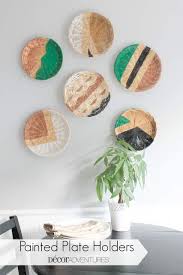Painted Plate Holders Makeover Decor