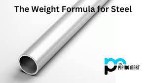 the weight formula for steel