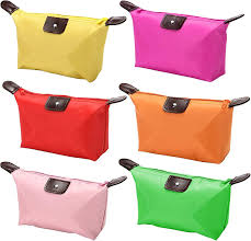 6 pcs cosmetic bag toiletry pouch