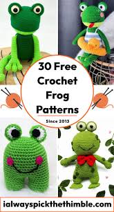 30 free crochet frog patterns