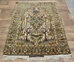 isfahan prayer mat rug 1940s
