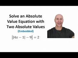 Ex Solving Absolute Value Equations On