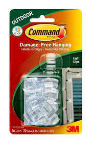 Command Outdoor Light Clips Strips