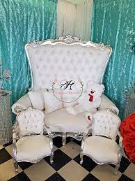 king and queen thrones and loveseats