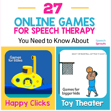 Students can also go online at home to review what they have done in class. 27 Free Online Games For Speech Therapy You Need To Know About Speech Sprouts