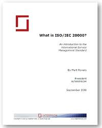 white paper about what is iso 20000