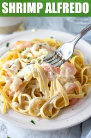 shrimp alfredo pasta recipe with