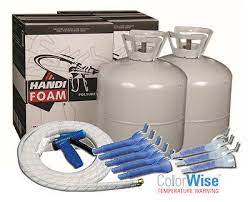 Spray foam insulation kits for diy & professional. Handi Foam 1200 Bf Closed Cell Spray Foam Insulation Kit 2 Kits 1 Gun Hose Ebay