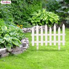 Teemay White Garden Plastic Fences
