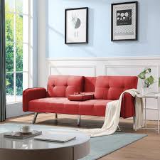 Sleeper Sofa Red Futon Crlw22307250