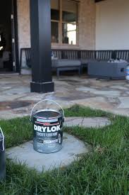 patio using drylok concrete paint