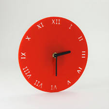 Small Round Acrylic Clock Bobo Bob