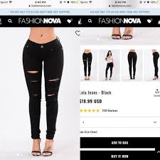 Fashion Nova Lola Ripped Jeans Worn Once