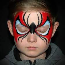 cool spiderman face paint tutorial