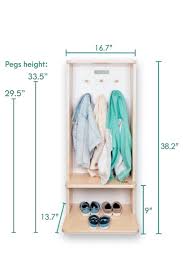 Shoe And Coat Rack Montessori Wardrobe