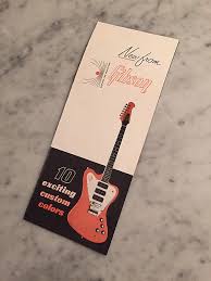 1960s Gibson Firebird Custom Color Chart Rare Vintage Collector Case Candy