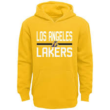 Made from softly brushed fabric, it's warm, relaxed and wears well under a jacket. Boys 4 20 Los Angeles Lakers Fleece Pullover Hoodie