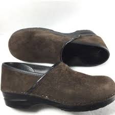 Details About Dansko Brown Suede Clogs Womens Size 40 Size 9 5 Great Used Condition