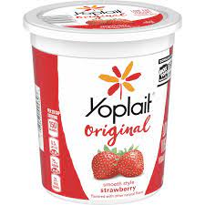 strawberry flavored low fat yogurt