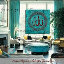canvas wall art turquoise brown decor