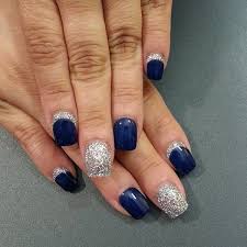 Pointed nails art ideas 22. 82 Best Blue And Silver Nail Art Design Ideas