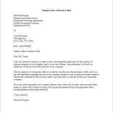 Sample Letter Of Intent To Hire Smart Letters