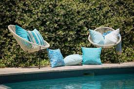 Aqua Solid Indoor Outdoor Cushion Cover