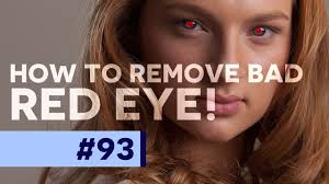 how to remove red eye photo cc
