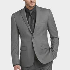Buy A Awearness Kenneth Cole Gray Tic Slim Fit Suit And