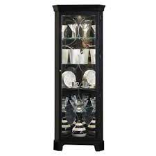 We have a few ideas and at the top of that list is a corner china cabinet, finished in black, that will showcase your collectables brilliantly and efficiently use that troubling corner space. Pulaski Corner Curio In Oxford Black Bed Bath Beyond