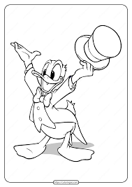 free printable donald duck pdf coloring