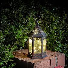 Firefly Moroccan Bronze Lantern Homebase