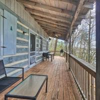 lakefront cabin with boat dock and