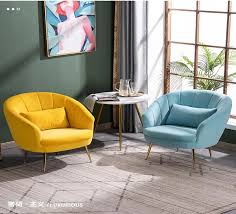 Nordic Single Sofa Chair Modern Fabric