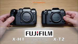Descubra qual é melhor, assim como respectivas performances no ranking de câmeras. Fuji X H1 Size Compare To The Fuji X T2 Youtube