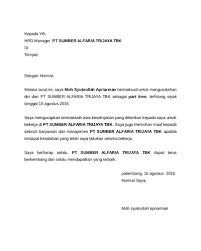 Contoh surat pengunduran diri dari jabatan. Top Pdf Contoh Surat Pengunduran Diri 2 123dok Com