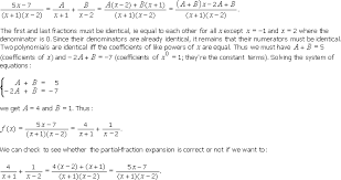 10 7 The Method Of Partial Fractions