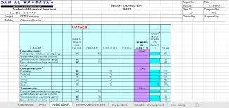 Download Medical Gas Calculation Excel Sheet Xls
