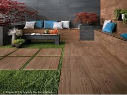 outdoor floor tiles with wood effect