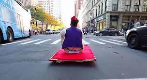 aladdin rides around new york on a real