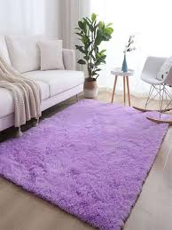 1pc solid fuzzy rug minimalist