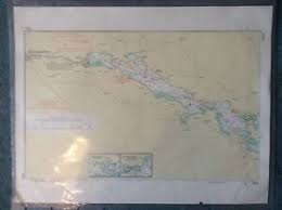 Details About Vintage Marine Chart Of Part Of The Gota Canal Sweden 1 50 000 Scale No 723 4