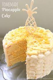Moist homemade yellow cake layers with a flavorful pineapple and cream filling and cream cheese one of the key players in this pineapple cake is our delicious homemade yellow cake recipe. Pineapple Cake Recipe My Cake School